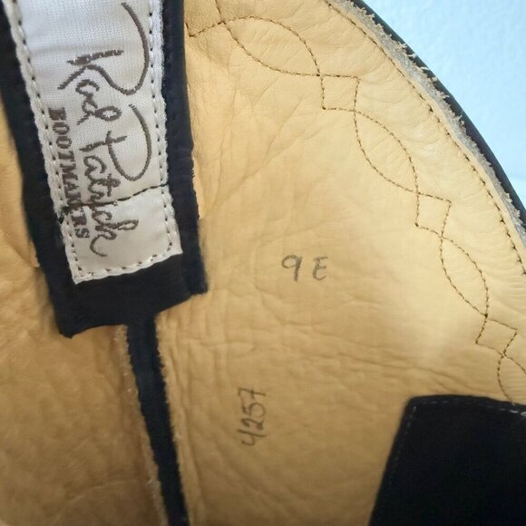 Rod Patrick Womens Cowboy Boots Size 9E Black Full Quill Ostrich Cowgirl Western - Picture 9 of 11